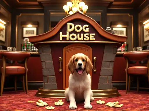 The Dog House pokie artwork at Lucky Ones Casino